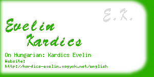 evelin kardics business card